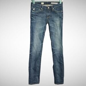 AG Jeans Womens 24R adriano goldschmied stilt cigarette leg Blue Denim